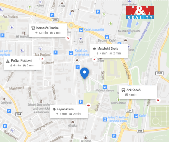 Prodej bytu 3+1, Kadaň, 1. máje, 61 m2