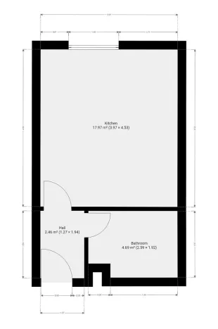 Pronájem bytu 1+kk, Praha - Třeboradice, U Slaviborského dvora, 26 m2