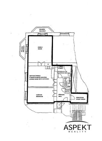Pronájem bytu 3+kk, Praha - Bubeneč, Jugoslávských partyzánů, 121 m2