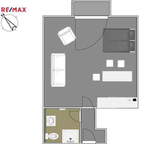 Pronájem bytu 1+kk, Jesenice, Cedrová, 38 m2