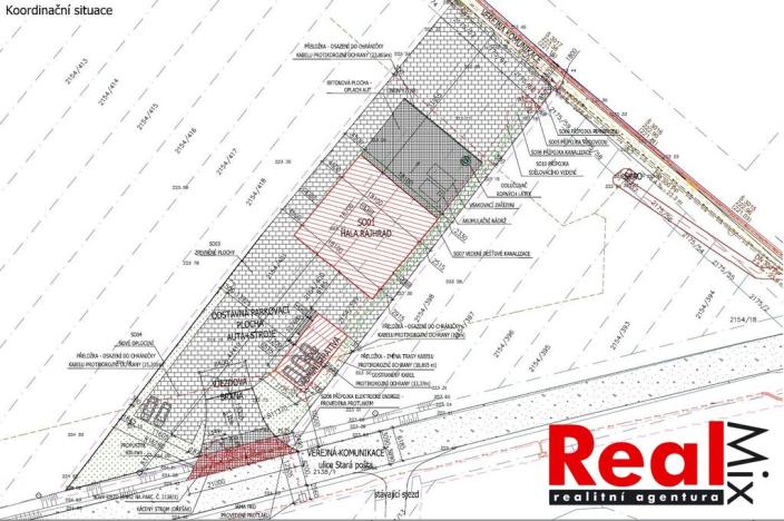 Prodej komerčního pozemku, Rajhrad, Stará pošta, 2501 m2