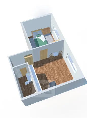 Pronájem bytu 2+kk, Karlovy Vary, Lidická, 38 m2