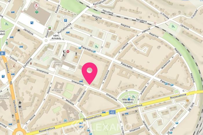 Pronájem bytu 2+kk, Znojmo, Smetanova, 53 m2