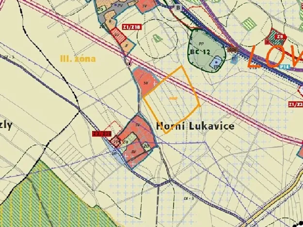 Dražba pole, Lovečkovice, 21494 m2