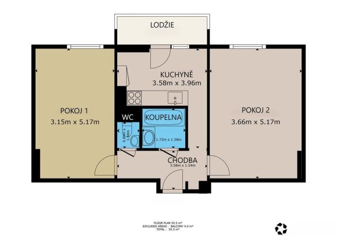 Pronájem bytu 2+1, Prostějov, Dr. Horáka, 60 m2