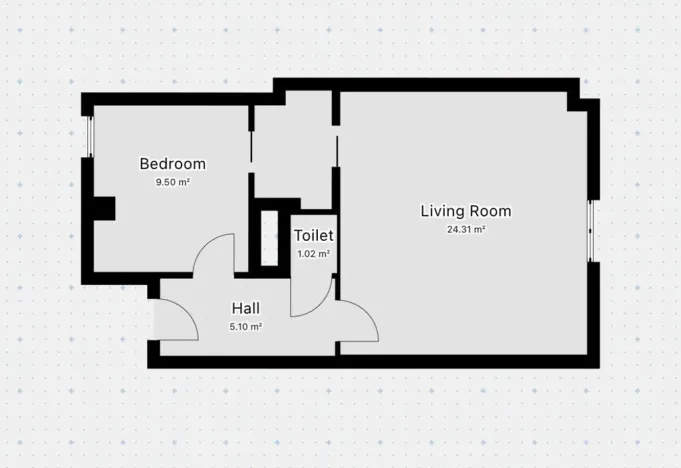 Pronájem bytu 2+kk, Praha - Nové Město, Opletalova, 42 m2