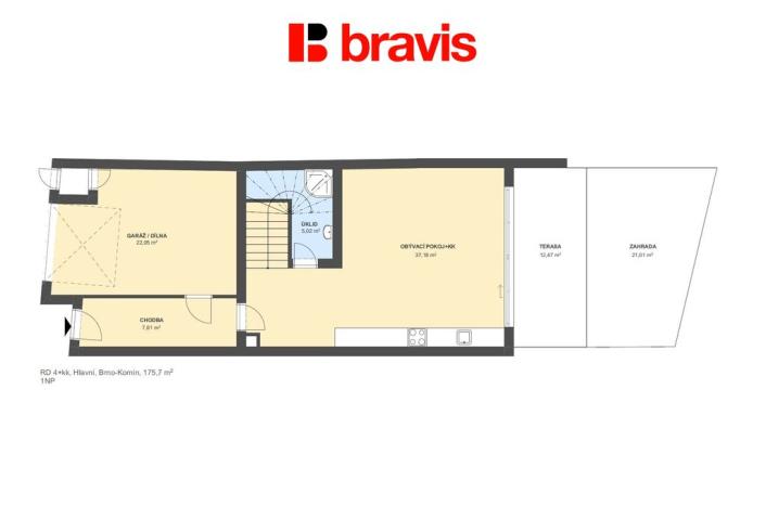 Prodej rodinného domu, Brno - Komín, Hlavní, 176 m2