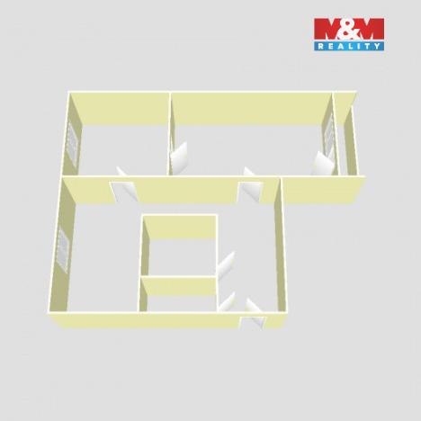 Pronájem bytu 2+1, Kadaň, Budovatelů, 53 m2