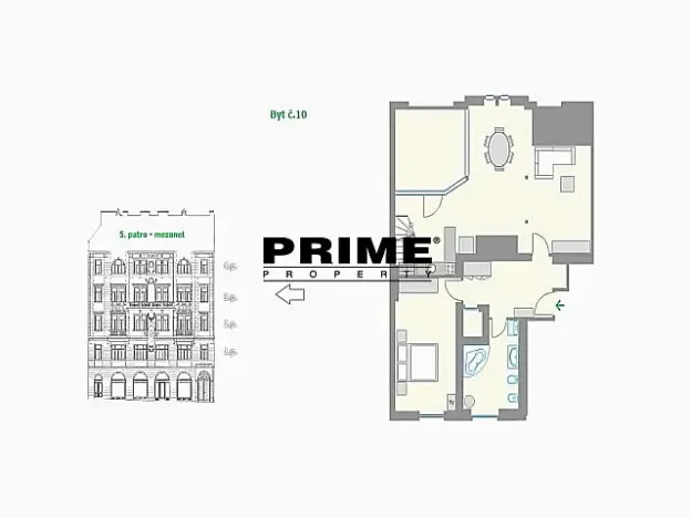 Pronájem bytu 3+kk, Praha - Nové Město, Truhlářská, 127 m2