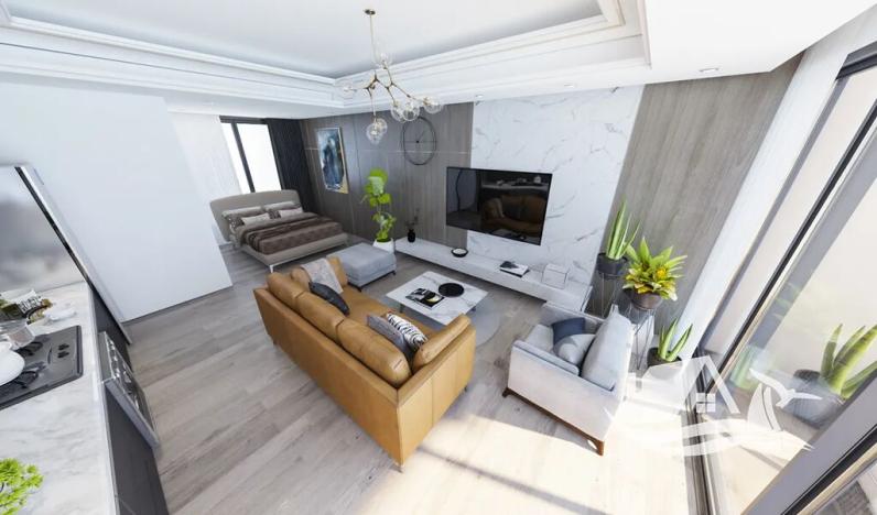 Prodej bytu 1+kk, Trikomo, Kypr, 44 m2