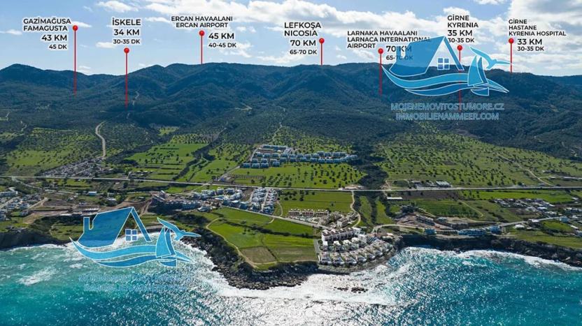 Prodej bytu 2+kk, Agios Amvrosios Keryneias, Kypr, 60 m2