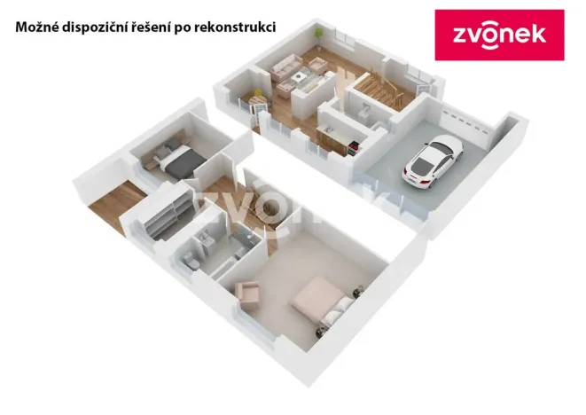 Prodej rodinného domu, Zlín - Jaroslavice, Anenská, 100 m2