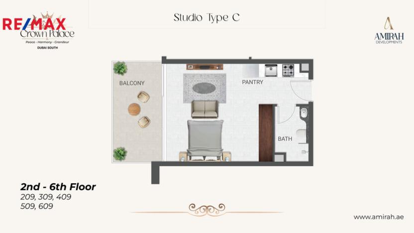 Prodej bytu 1+kk, Dubaj,Spojené arabské emiráty, 39 m2