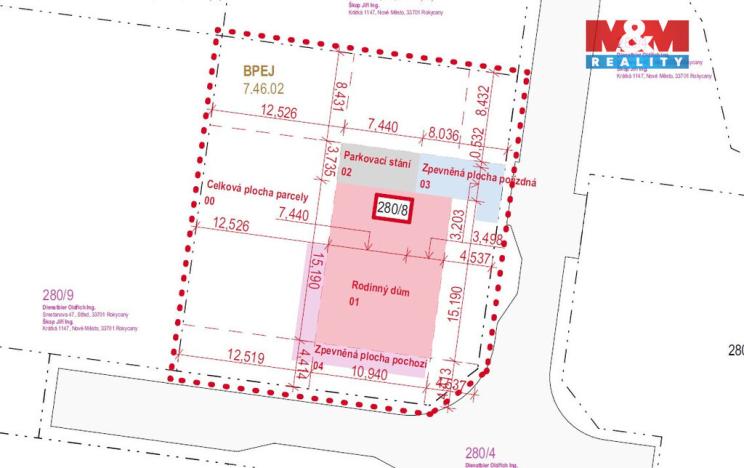 Prodej pozemku pro bydlení, Svojkovice, 882 m2