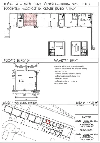 Pronájem výrobních prostor, Prostějov, Za Olomouckou, 250 m2