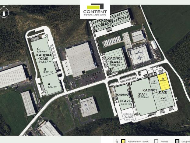 Pronájem výrobních prostor, Kadaň, Královský Vrch, 4142 m2