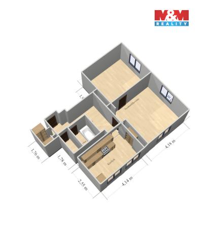 Prodej bytu 2+1, Přerov - Přerov I-Město, Jana Jiskry z Brandýsa, 53 m2