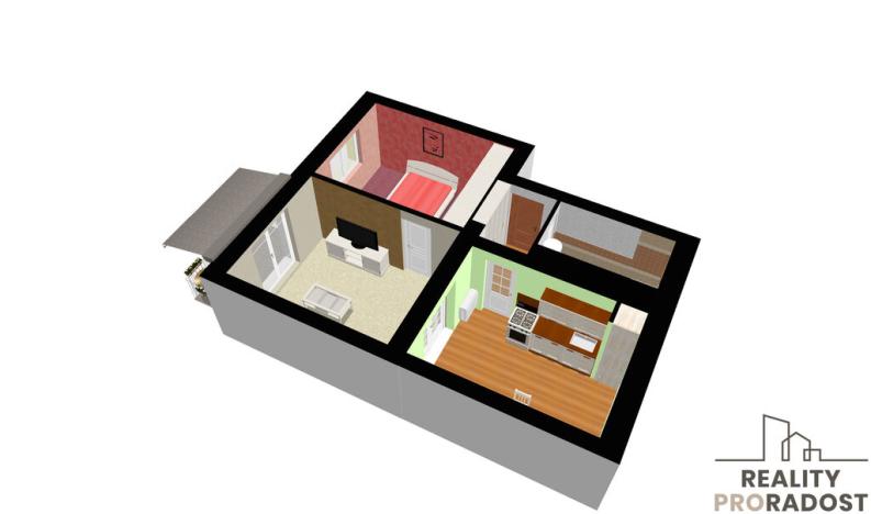 Prodej bytu 2+1, Přerov, Jižní čtvrť I, 43 m2