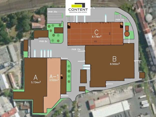 Pronájem výrobních prostor, Kolín - Kolín IV, Zengrova, 6200 m2