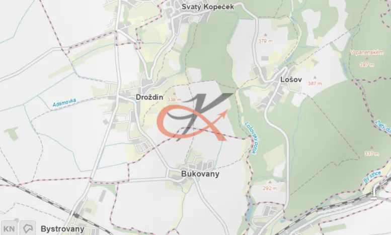 Prodej pole, Olomouc - Droždín, 25537 m2