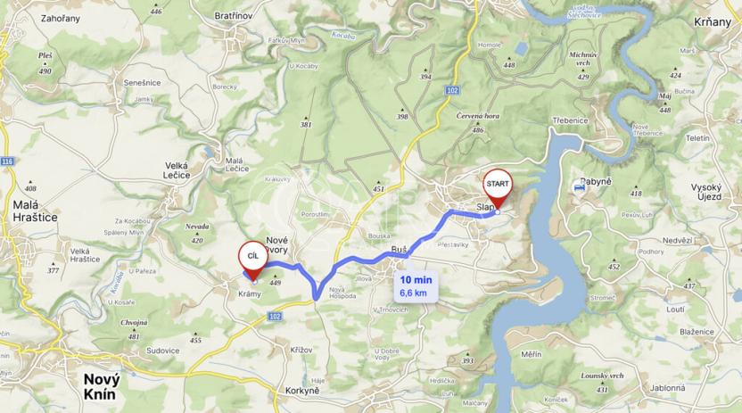 Prodej pozemku pro bydlení, Nové Dvory - Krámy, 3271 m2