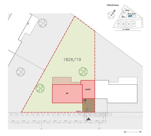 Prodej pozemku, Dobřichovice, Souběžná, 804 m2