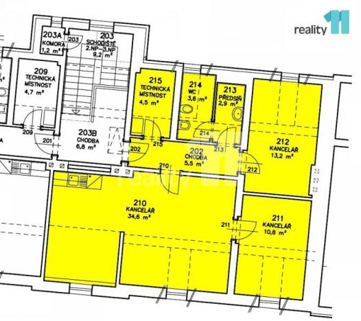 Pronájem kanceláře, Karlovy Vary - Dvory, Chebská, 75 m2