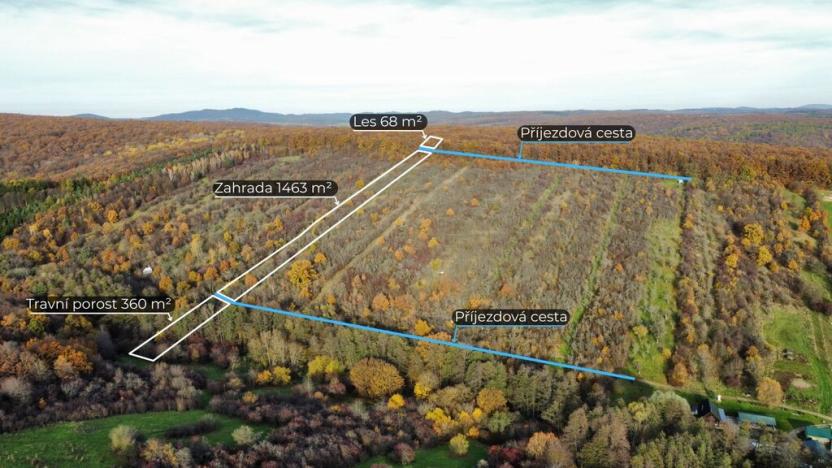 Prodej zahrady, Újezdec, 1891 m2