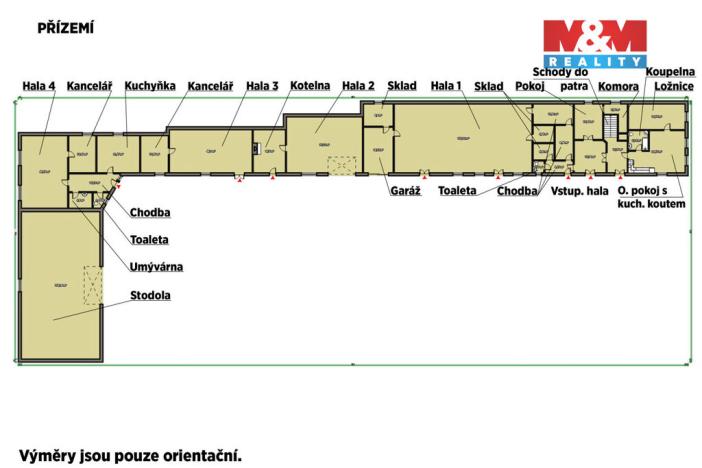 Prodej výrobních prostor, Žihle, 900 m2