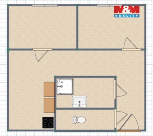 Prodej bytu 2+kk, Praha - Stodůlky, Kettnerova, 47 m2