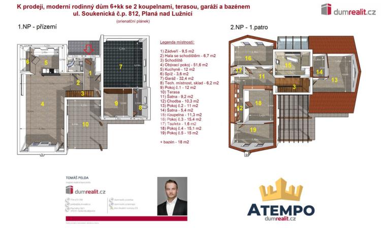 Prodej rodinného domu, Planá nad Lužnicí, Soukenická, 228 m2