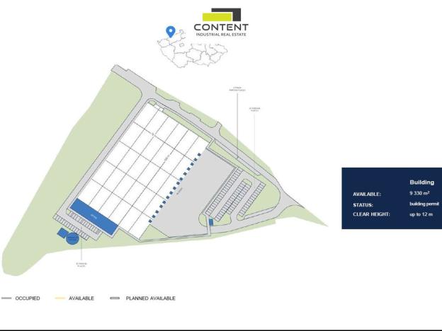 Pronájem výrobních prostor, Most - Čepirohy, Žatecká, 4500 m2