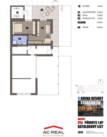 Prodej bytu 2+kk, Strachotín, Šakvická, 33 m2