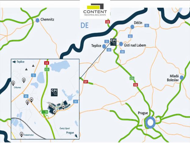 Pronájem výrobních prostor, Ústí nad Labem - Všebořice, Podhoří, 6179 m2