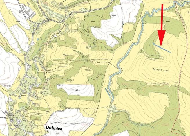 Prodej louky, Dubnice, 2403 m2
