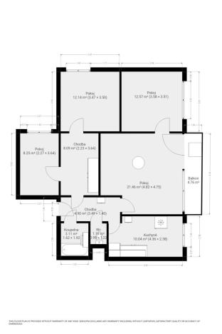 Pronájem bytu 4+1, Brno, Oblá, 82 m2