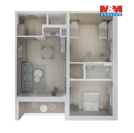 Prodej bytu 3+kk, Brandýs nad Labem-Stará Boleslav, Dřevčická, 83 m2