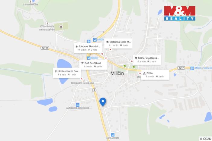 Prodej rodinného domu, Miličín, 67 m2