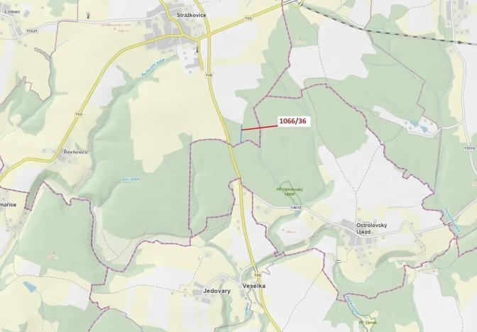 Dražba lesa, Stehlovice, 1983 m2