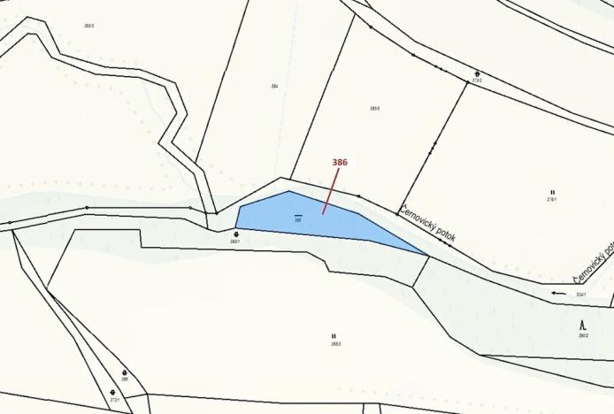 Dražba pozemku, Psárov, 953 m2