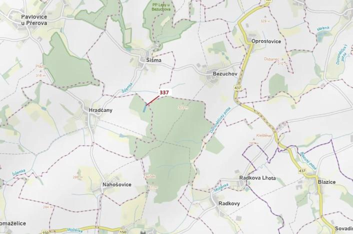 Dražba lesa, Hradčany-Kobeřice, 5963 m2