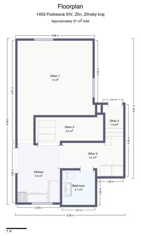 Prodej rodinného domu, Zlín, Podvesná XIV, 68 m2