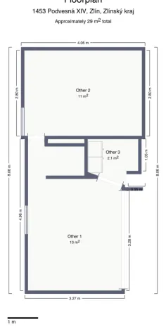 Prodej rodinného domu, Zlín, Podvesná XIV, 68 m2