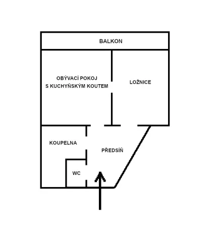 Pronájem bytu 2+kk, Praha - Vršovice, Slovinská, 50 m2