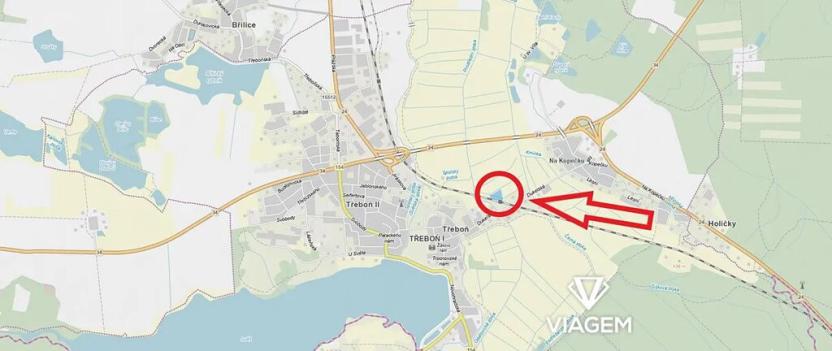 Prodej podílu pole, Třeboň, 1375 m2