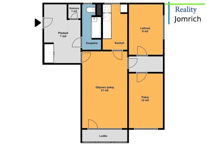 Pronájem bytu 3+1, Liberec, Dvorská, 60 m2