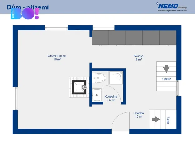 Prodej chalupy, Kájov - Staré Dobrkovice, 120 m2