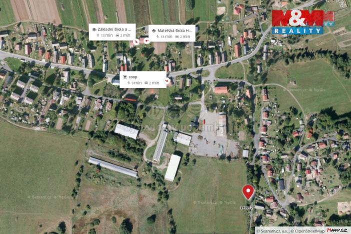 Prodej pozemku pro bydlení, Hošťka, 1622 m2