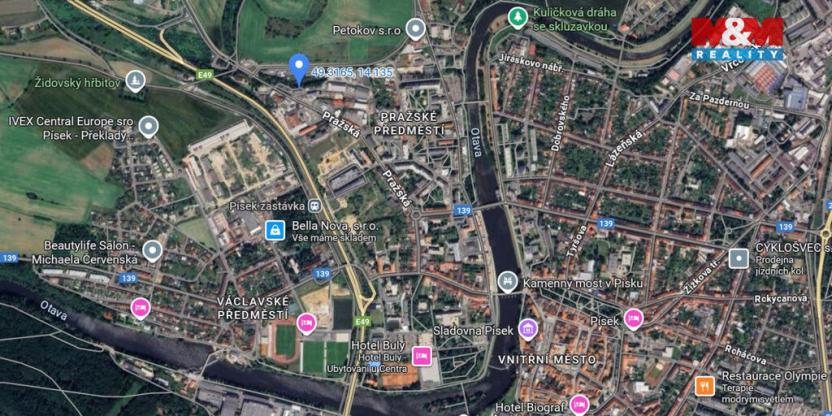 Pronájem garáže, Písek, Pražská, 19 m2