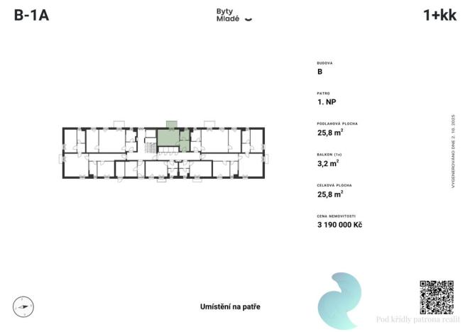 Prodej bytu 1+kk, České Budějovice - České Budějovice 5, 25 m2